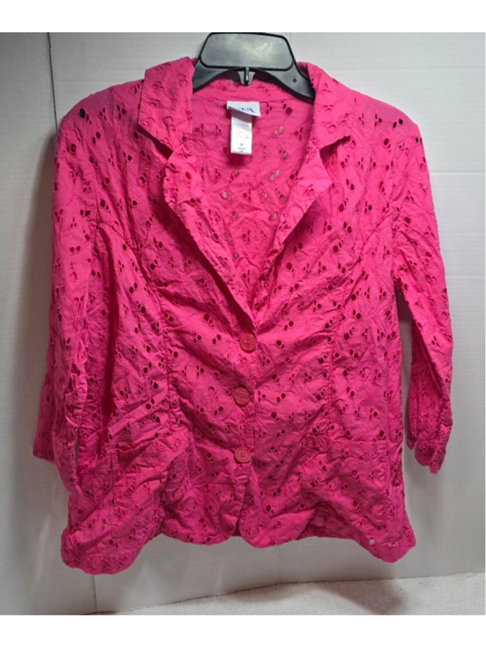 Women's BFA Classics Pink Eyelet Blazer M